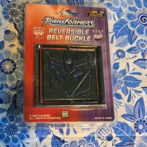 Hasbro Transformers Reversible Belt Buckle - Purple and Black